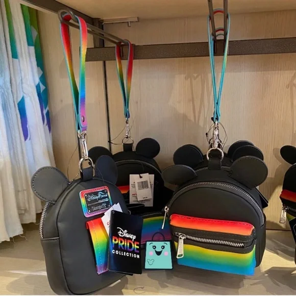 Disney Parks Loungefly Pride Wristlet Backpack - Picture 3 of 5